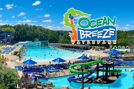 LIMITED TIME JULY OFFER! - Summer Splash Day Ticket: Valid Any Day Through July 31 (Ages 3+) - Ocean Breeze Waterpark - Virginia Beach, VA