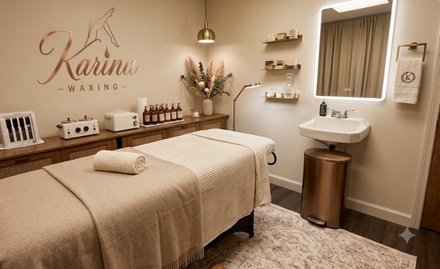 One Session - Women Cocoa or Turmeric Brazilian Waxing - Karina waxing