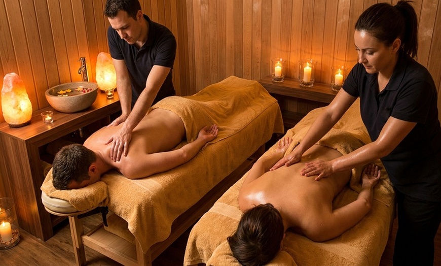 Image 3: Share Relaxation: 60 or 90-Minute Couples Massage with Hot Stones