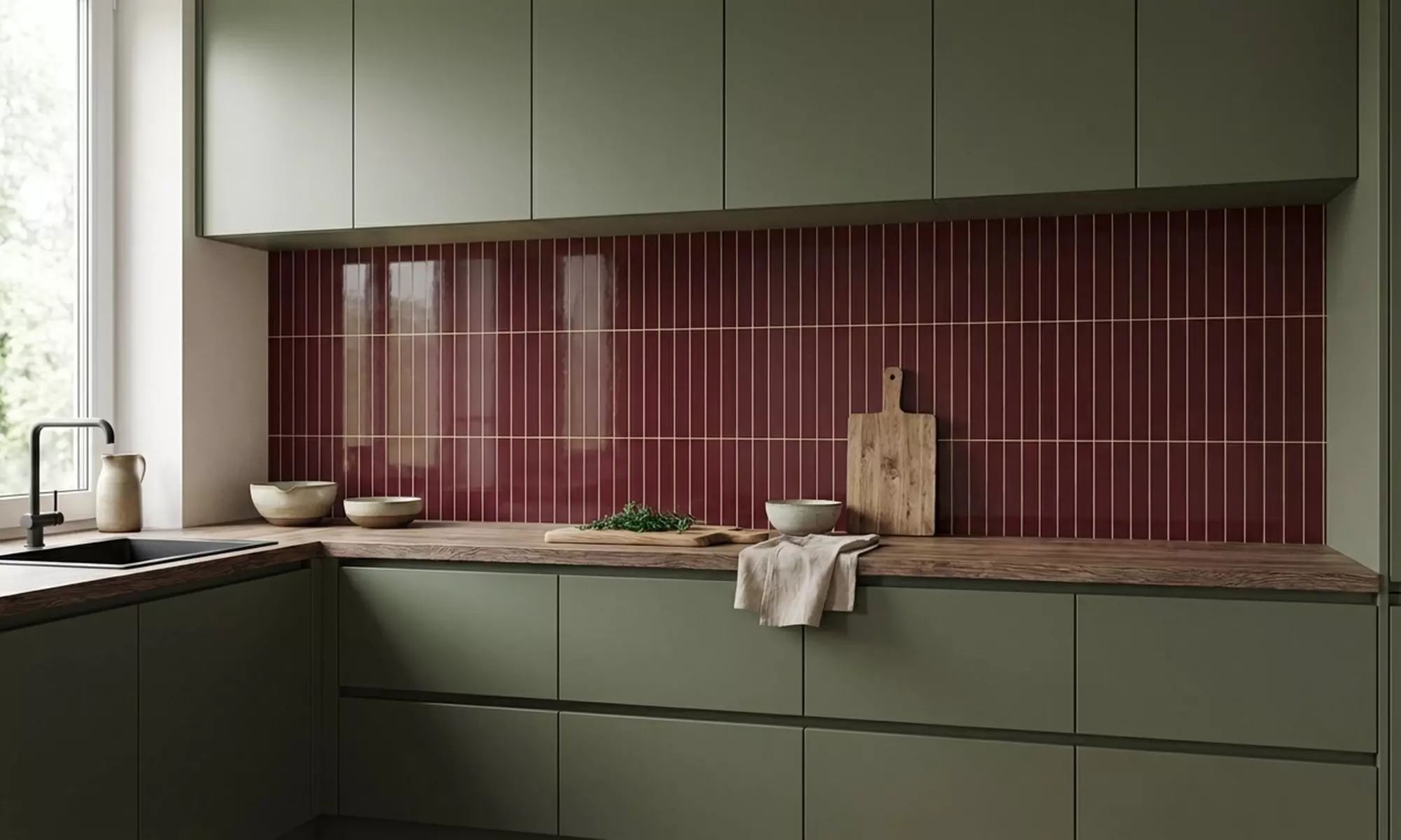 Crédence murale effet verre pour cuisine, facile à poser