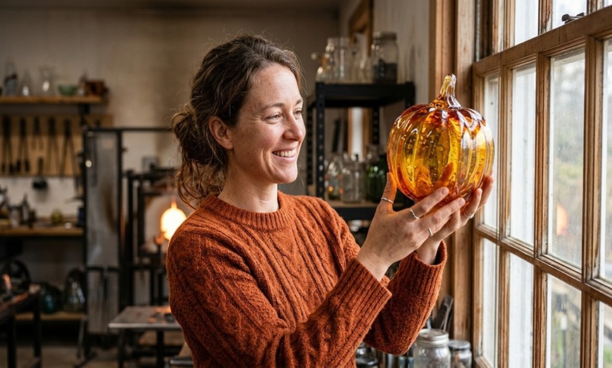 Image 5: Craft Your Own Blown Glass Pumpkin in a Hands-On Workshop
