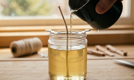 Make Your Own Candle Experience - Weekdays Only - 1 Person - Scent and Sip