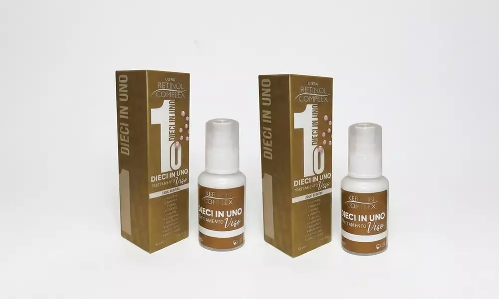 1 o 2 confezioni di trattamenti viso o capelli 10 in 1 Retinol Complex
