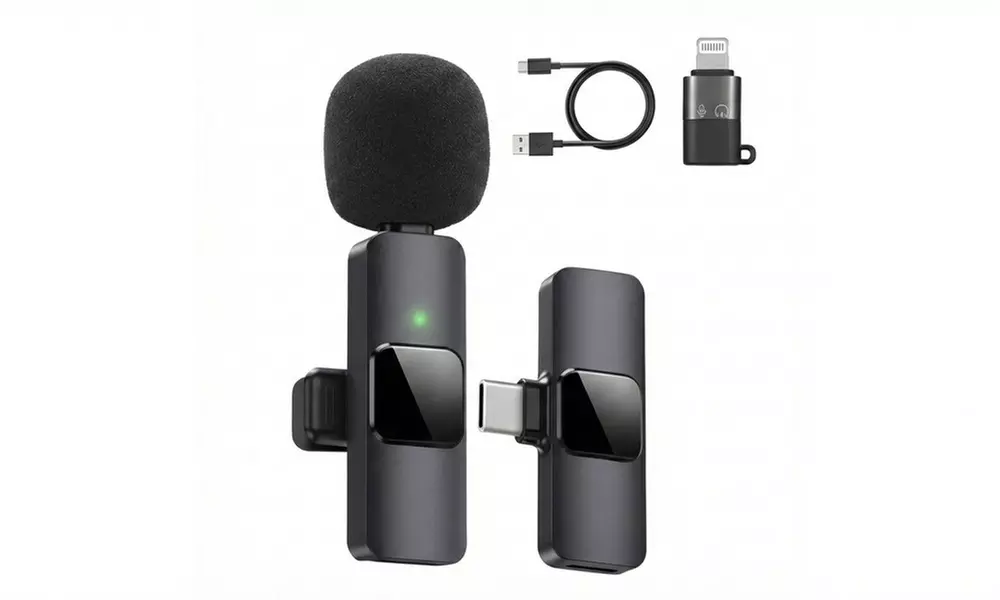 Kabelloses Lavalier-Mikrofon K9 in Schwarz - Primary Image