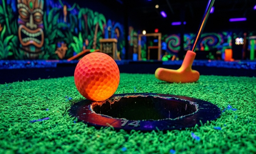 Image 4: Fun-filled Mini Golf at Retro Blacklight Mini Golf