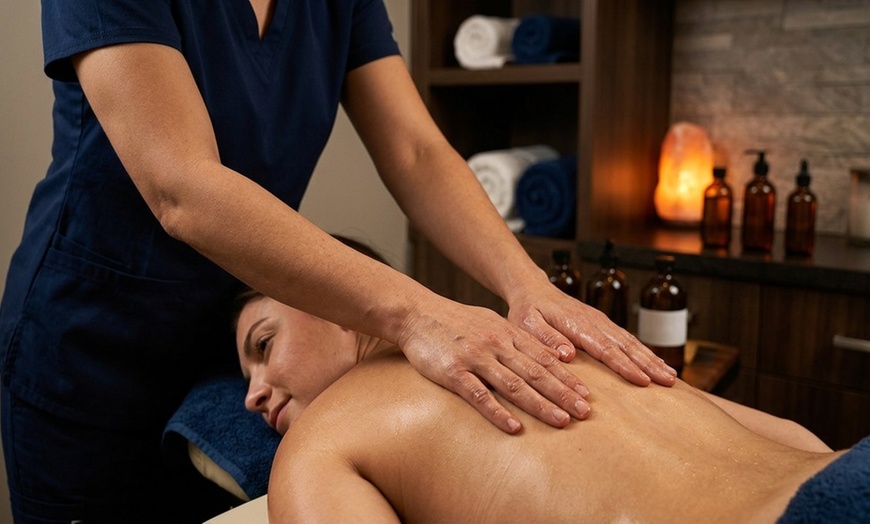 Image 8: 80-Minute FullBody & Foot Massage w/Hot Stones & Oils for One or Two