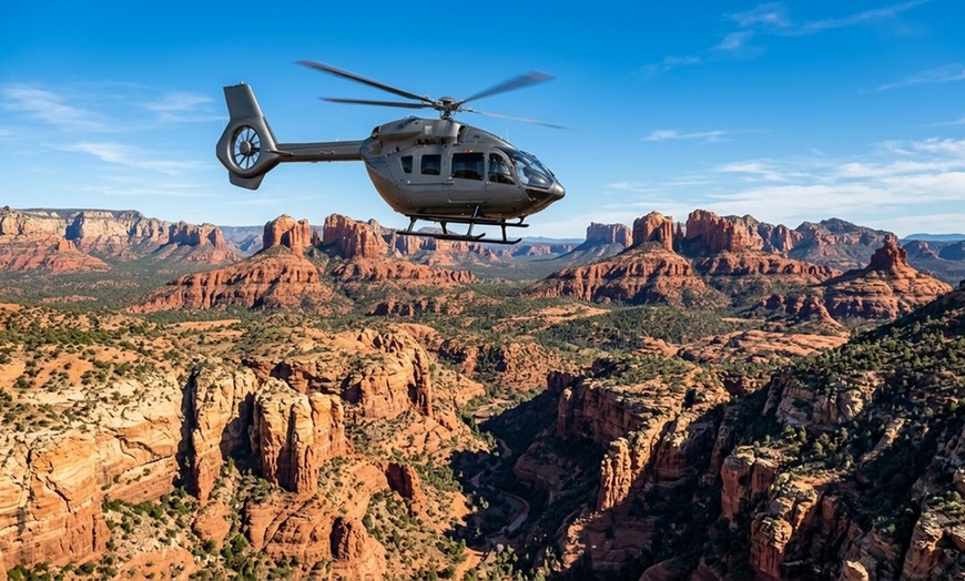 Image 2: Discover Sedona's Rock Formations on A Helicopter Tour!