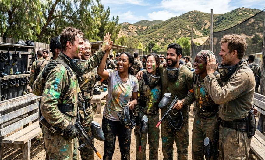 Image 2: Exciting Paintball Packages for Groups of Up to Ten People