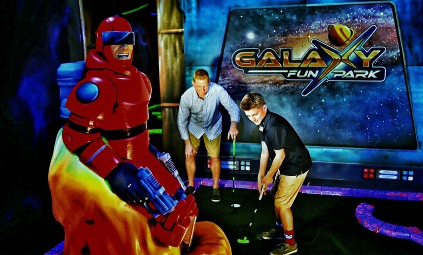 Image 2: Enjoy Moonwalk Mini Golf with Friends or Family