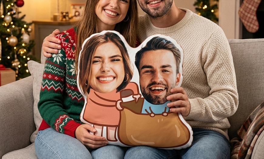 Image 2: Up to 81% Off Personalized Face Pillows from Justyling