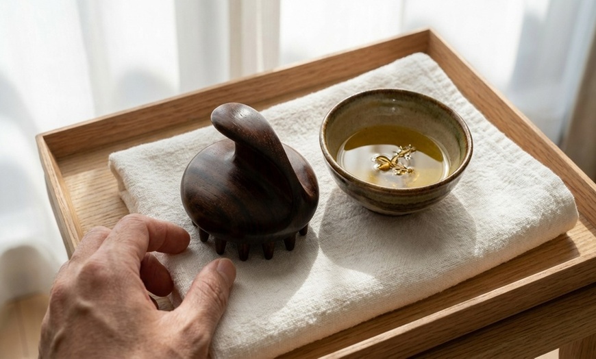 Image 3: 45 or 75-Min Japanese Head Spa - Scalp, Neck, Arm Massage, or Facial 