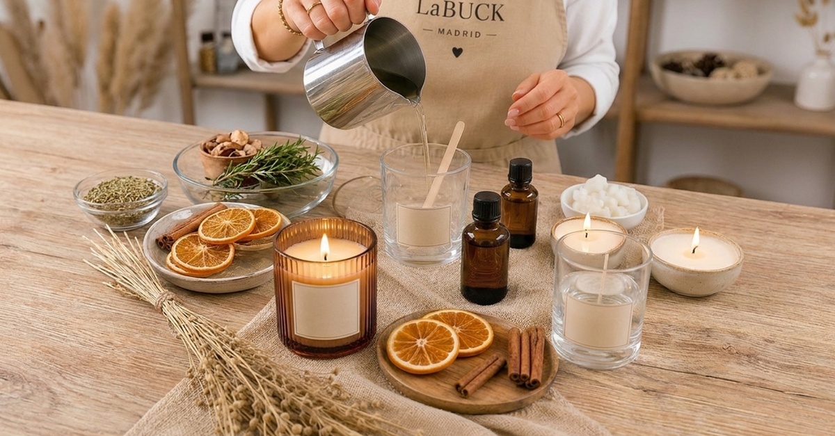 Taller de creación de velas y ambientador sólido de soja en Madrid
