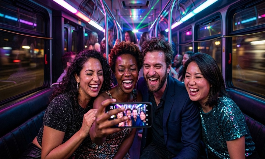 Image 3: Party in Ultimate Style! Luxury Party Bus Club Crawl for 1, 2, or 4