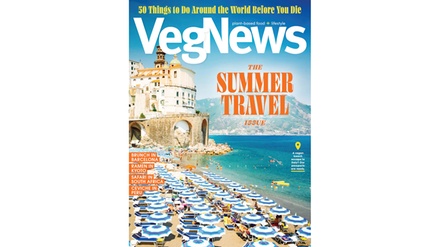 One-Year Subscription to Print VegNews Magazine - Blue Dolphin Magazines