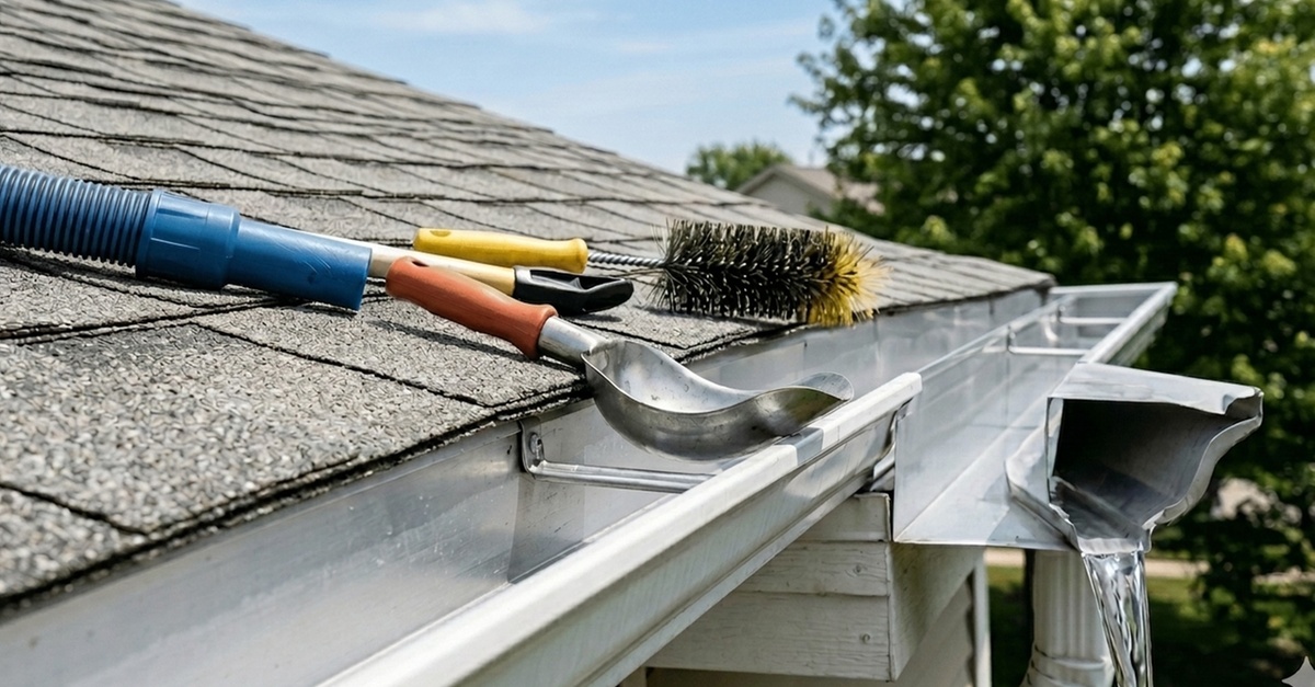 Gutter cleaning for one and two story homes (Up To 55% Off)