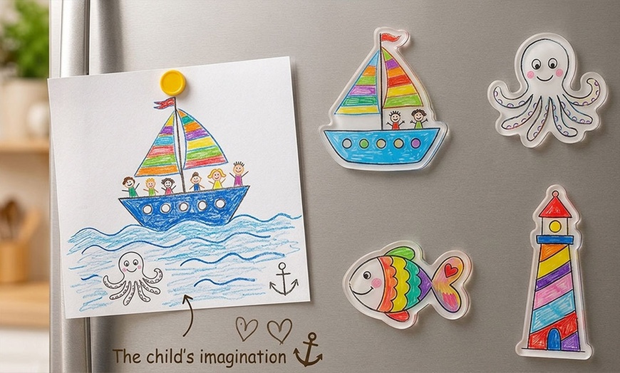 Image 18: Custom Photo Acrylic Fridge Magnets with Texts | Acrylic Gifts