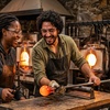 Image 8: Explore Your Creativity at Slow Burn Glass: Wine, Beer Glass-Blowing, Traditional Vase, or Floppy Bowl. Save Up to 50%