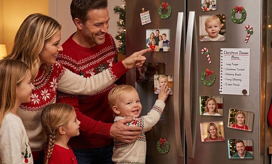 Image 3: Custom Photo Acrylic Fridge Magnets with Texts | Acrylic Gifts