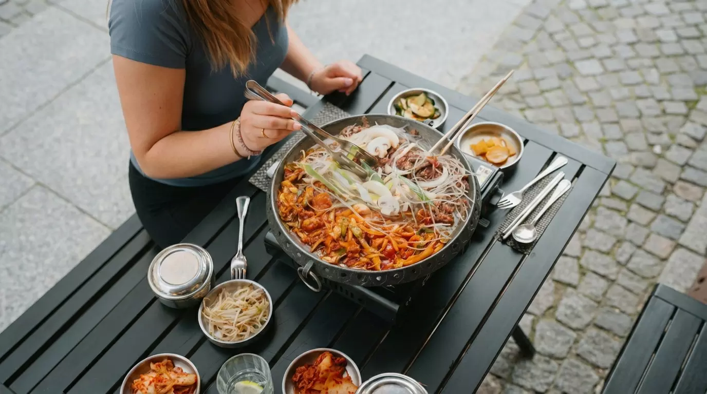 Koreanischer BBQ-Tischgrill nach Wahl für 2 oder 4 Personen