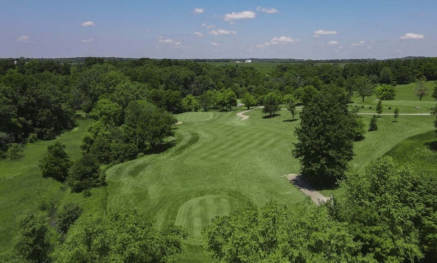 Image 4: Experience 18 Holes Golf with Cart, Range Balls, and Scenic Elevation 