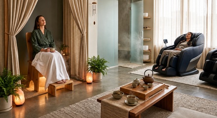 QUEENS FULL PACKAGE: Yoni Steam, Dry Stem, Massage Chair, Sound Therapy, Root Cause Health Consultation , Tea Ceremony - Niemah Nefertiti