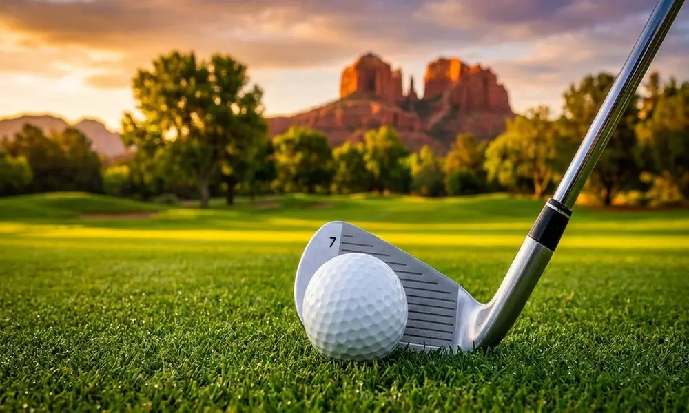 Swing, Save, and Savor the View with 9 or 18 Holes of Golf with a Cart