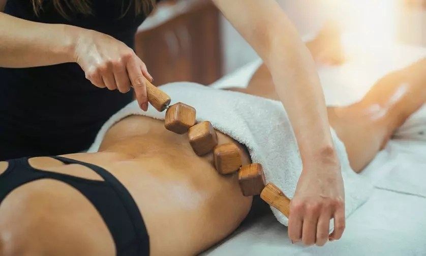 Hasta 8 sesiones de maderoterapia y masaje drenante en cuerpo completo