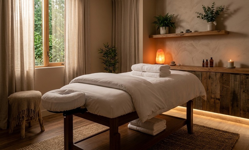 Image 3: Relaxing Full-Body Massage with Sauna & Hot Stones for One or Couples