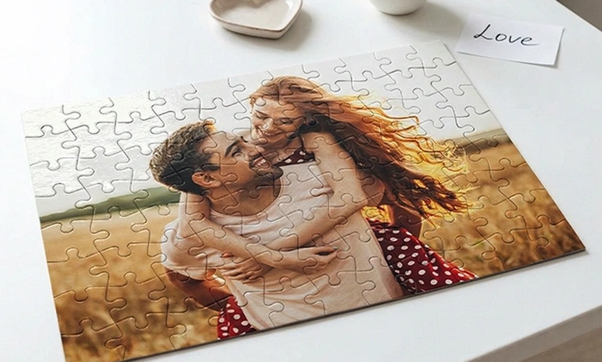 Image 2: Get Puzzle, Photo Tile, Poster, or Keyring Heart with Vibrant Color