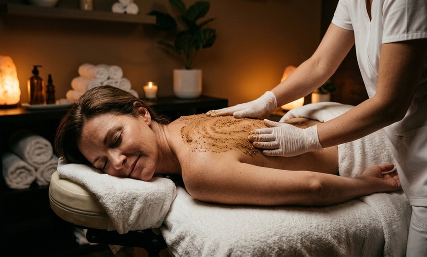 Image 8: Detox Mud & Back, Exfoliation Scrub, Detox Body Wrap, Facial & More