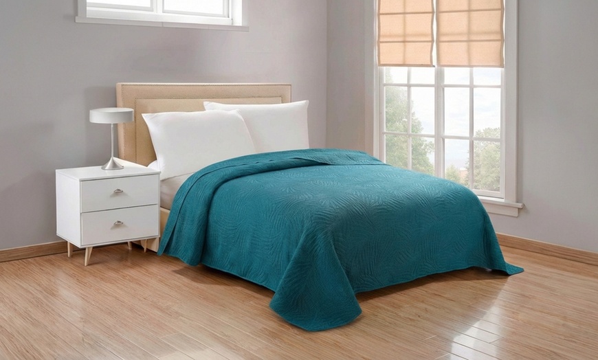 Image 7: Copriletto trapuntato matrimoniale Stone Washed