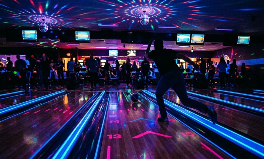 Image 3: 2 hours of bowling with shoe rental and pizza or unlimited cosmic bowling