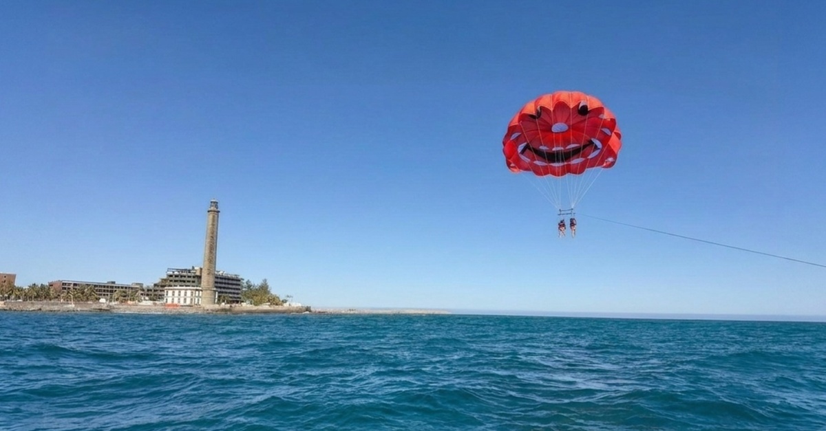Actividad de parasailing para 2 o 3 personas en Las Palmas