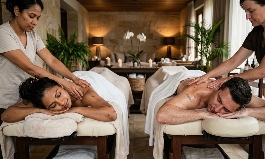 Image 6: Solo or Couples: 75-Min Full Body Massage with Hot Stone Back Scrub