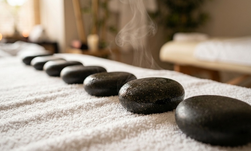 Image 8: Hot Stone & Essential Oil Massage: Oriental or Therapeutic