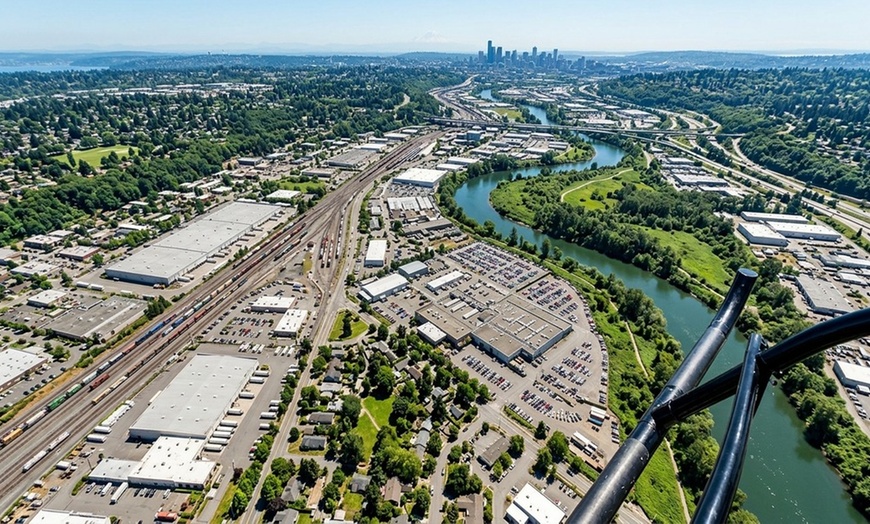 Image 2: Enjoy an Aerial View of Space Needle on a Private Helicopter Tour