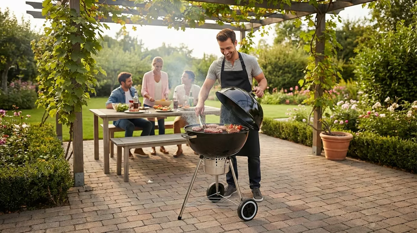 Barbecue a carbone rotondo 57 cm