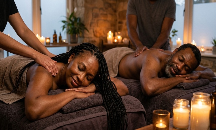 Image 8: Relax Together and Bond with 60-Min Couples Massages with Hot Stones