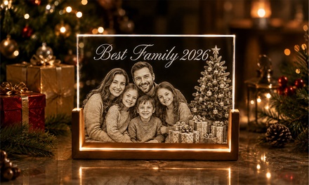 One Custom Crystal Photo Frame (Shipping Not Included) - Justyling