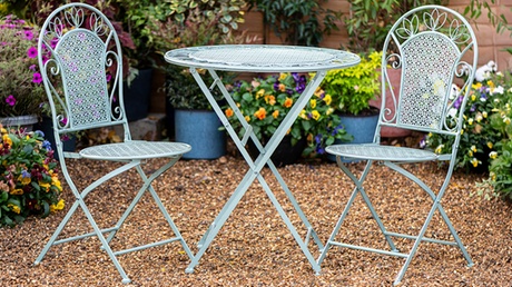 Groupon Garden Gear - Dorset Wrought Iron Garden Bistro Set x 1, Green