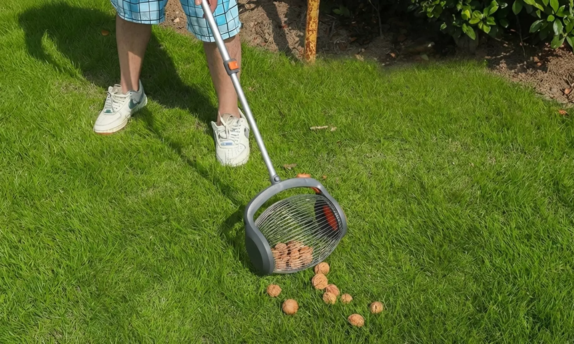 Recolector de frutas y objetos con mango telescópico, de Boudech