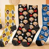 Image 1: Custom Photo Socks from Justyling — Perfect Graduation Gift (Up to 81% Off)