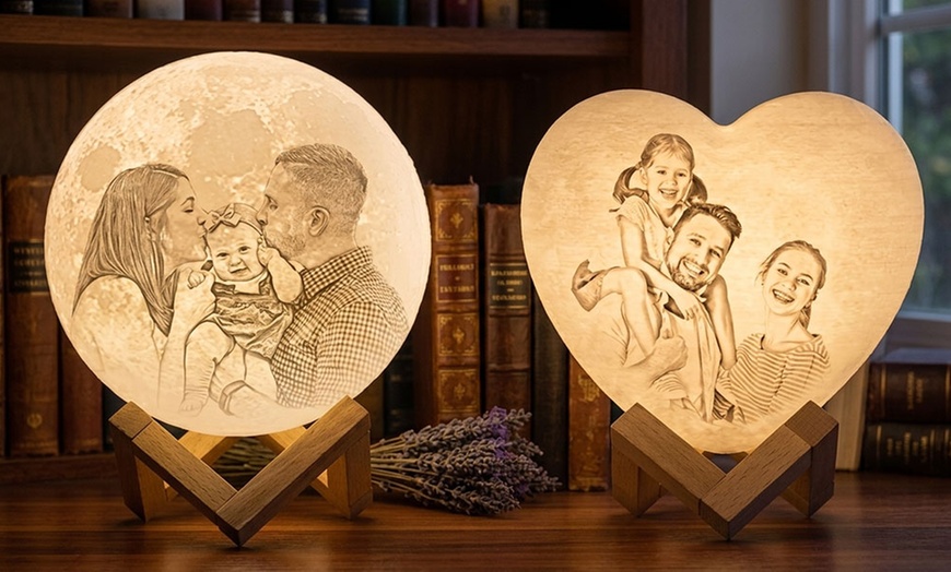 Image 2: 86% Off Personalized Moon Lamp from Justyling