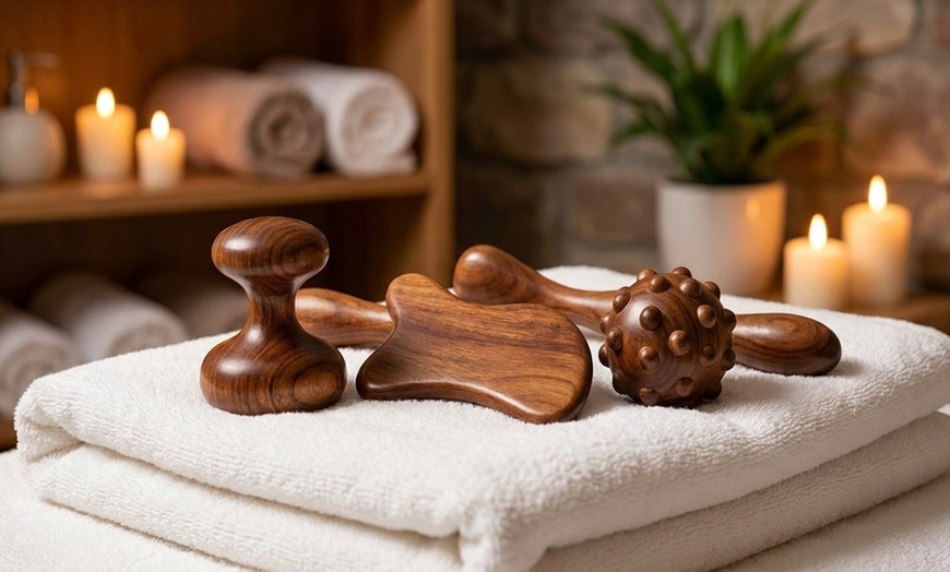 Image 3: Revitalize with Bamboo Massage: Wood Therapy Treatments Available