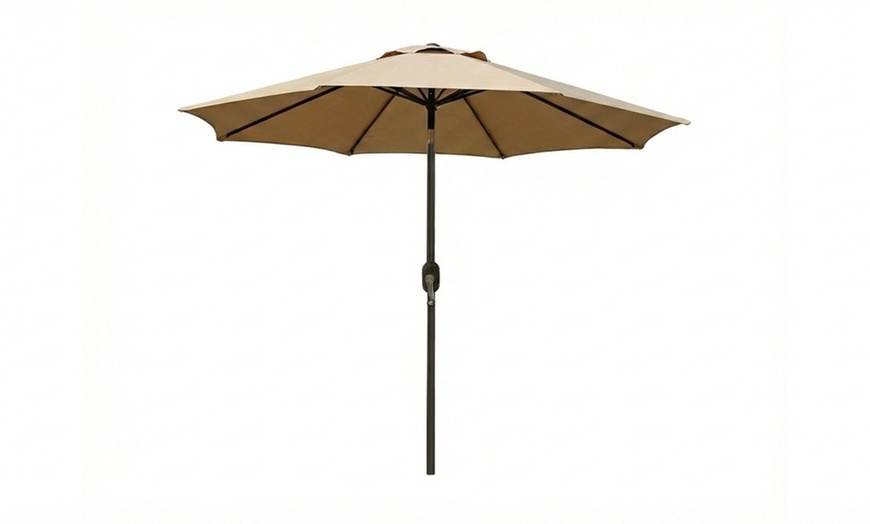 Image 21: Ombrellone da esterno con manovella e inclinazione regolabile