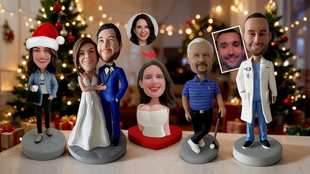 1 | Custom Bobblehead, Standard Body (Shipping Starting at $14.99 Not Included) - Justyling