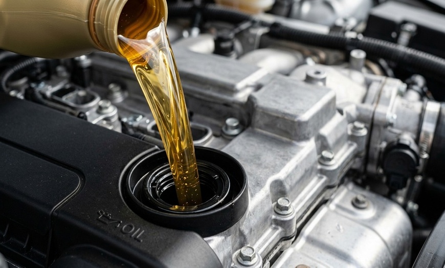 Image 2: Full Synthetic or Blend Oil Change with 22-Point Check