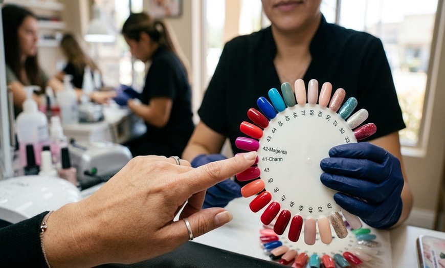 Image 7: Gel Manicure, Regular Pedicure, or SPA at Pinkie Salon (Up to 21% Off)