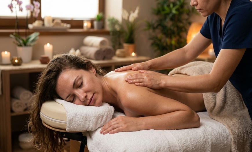 Image 7: 50-Min One or Couples Custom Body Massage + Hot Stone & Oil or More