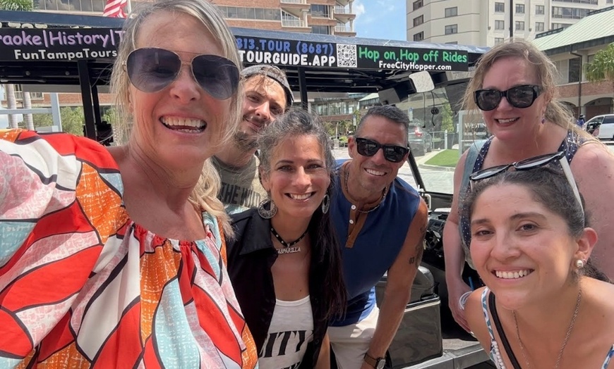Image 2: Guided Golf Cart Tours: Explore Tampa Like a Local